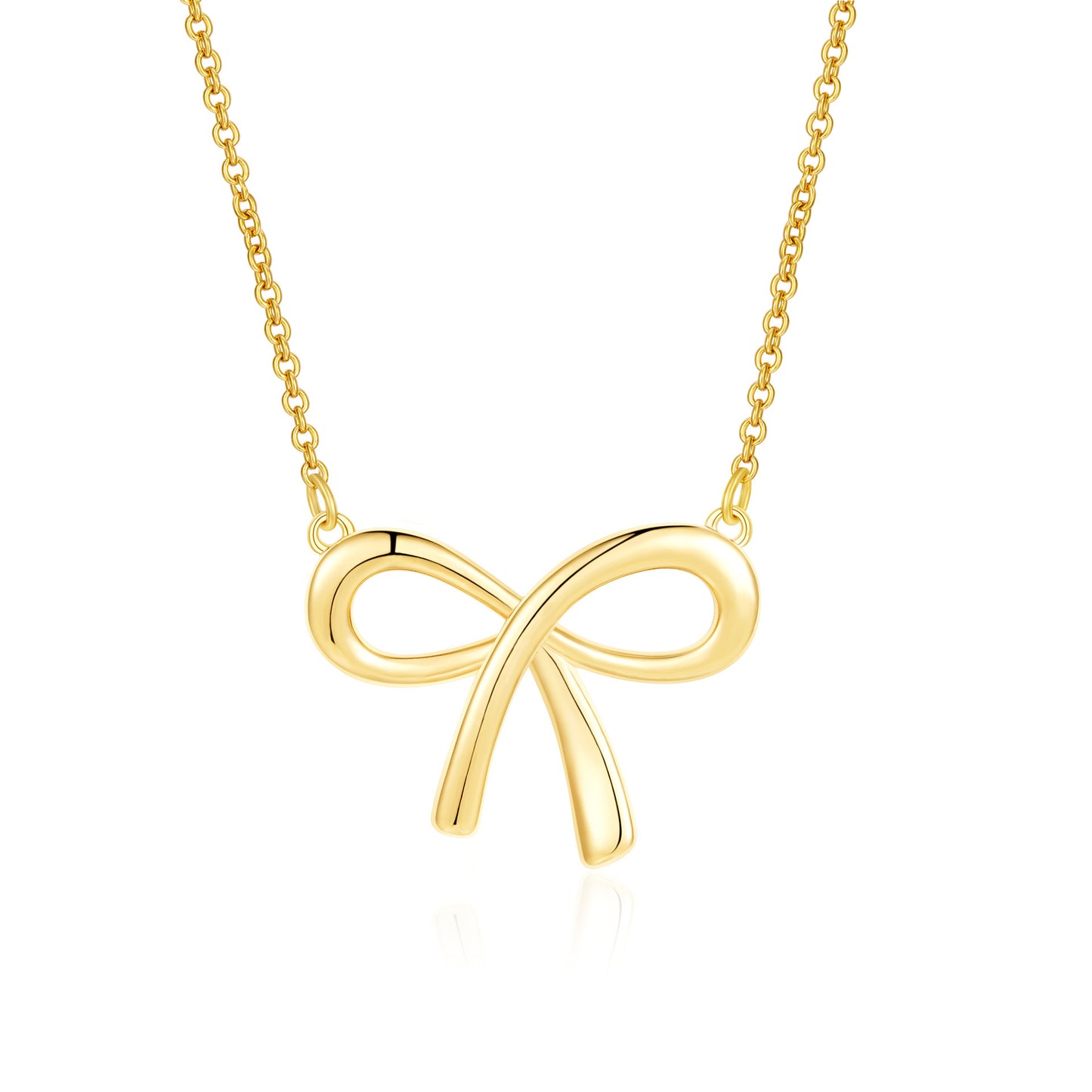 Bow Simple Temperamental Minority Design High-grade Necklace