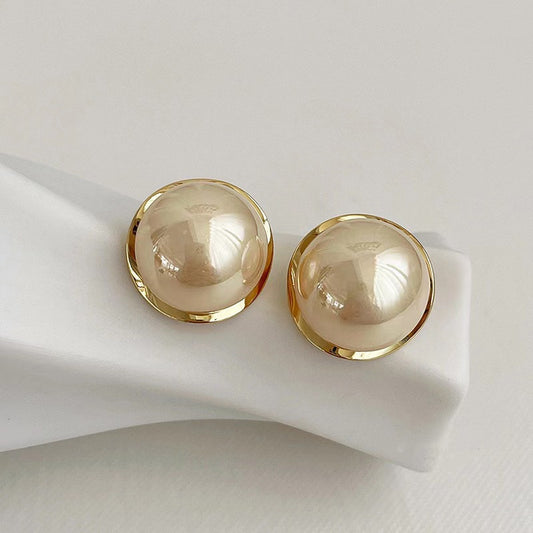 Women's Fashion All-matching Elegant Pearl Stud Earrings