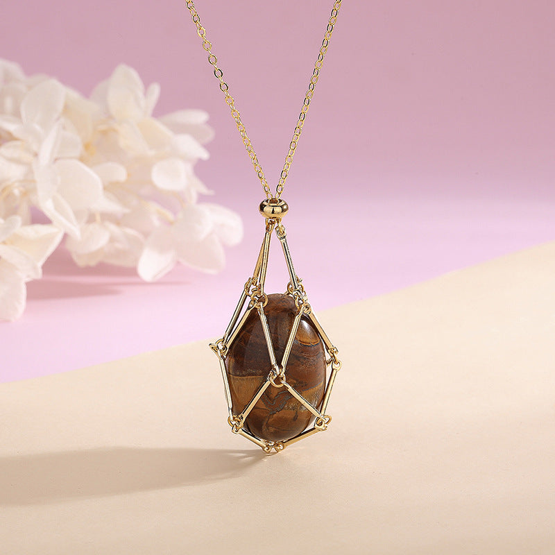 Natural Energy Crystal Pendant Necklace