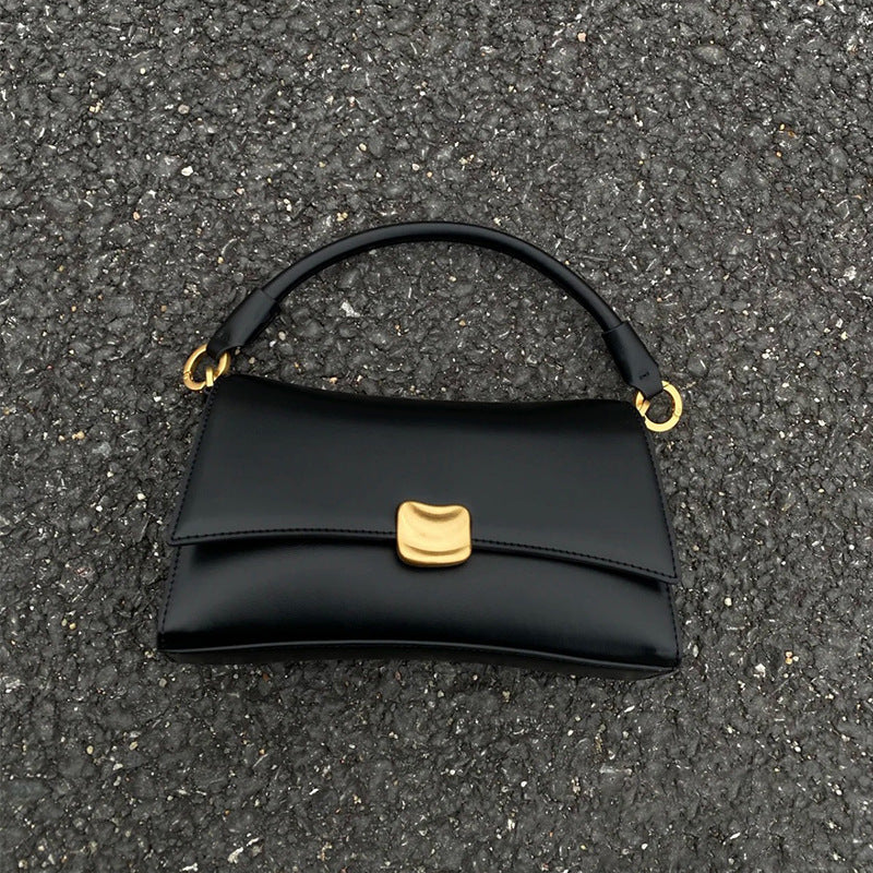 Black Underarm Baguette Bag