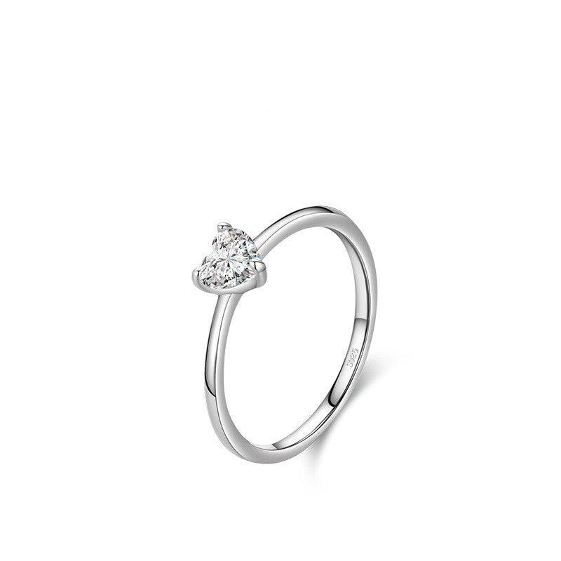 S925 Silver Heart Ring