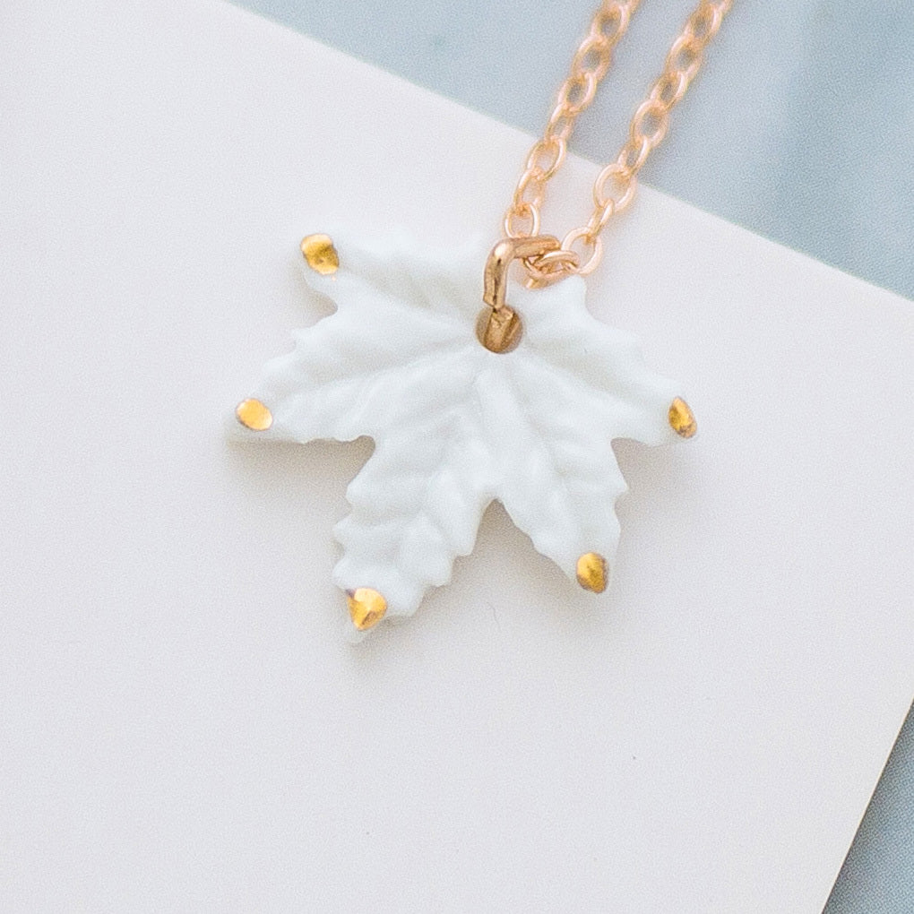 Maple Leaf Simple Original Mori Style Necklace S925