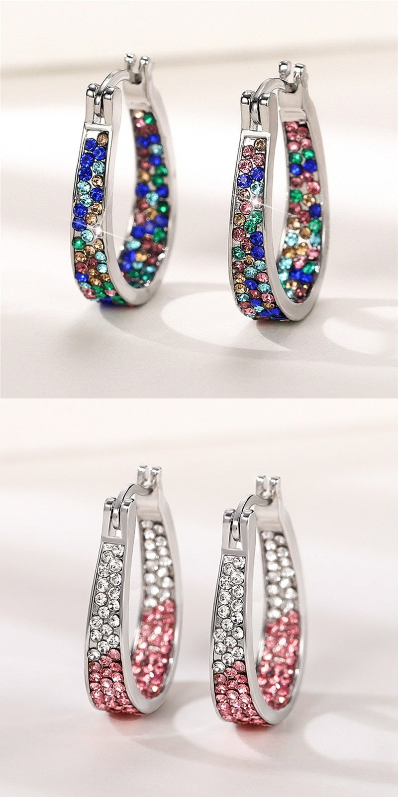 Colorful Ear Clip Women's Earrings