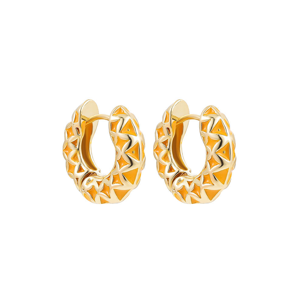 Cute Multi color hoop Earrings