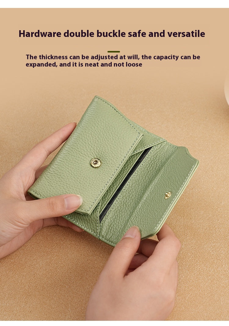 Small Leather Card Holder Wallet