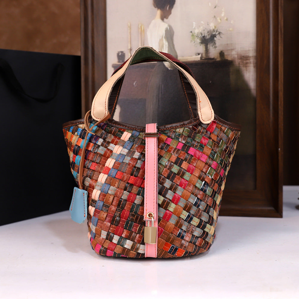 Versatile Minimalist Crossbody Bag Made Of Genuine Leather For Women
