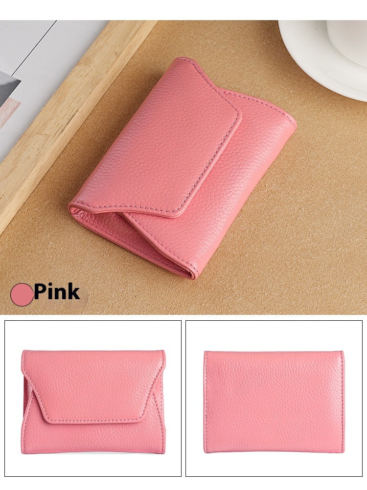 Small Leather Card Holder Wallet