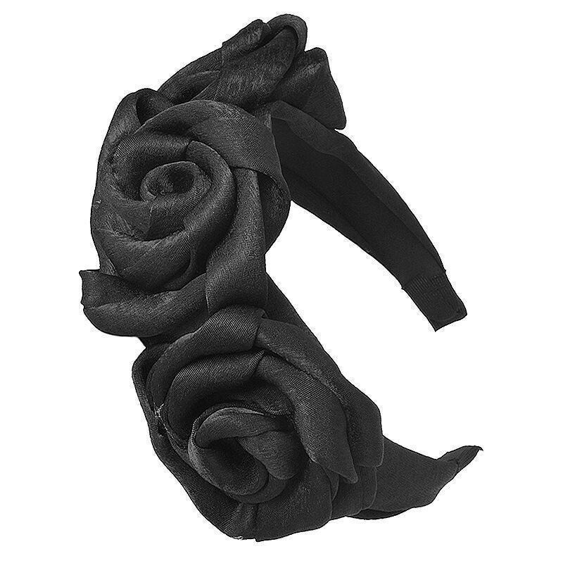 Solid Color Sweet Three Flowers Headband