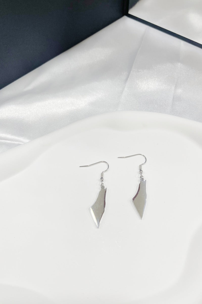 Map Stainless Steel Earrings