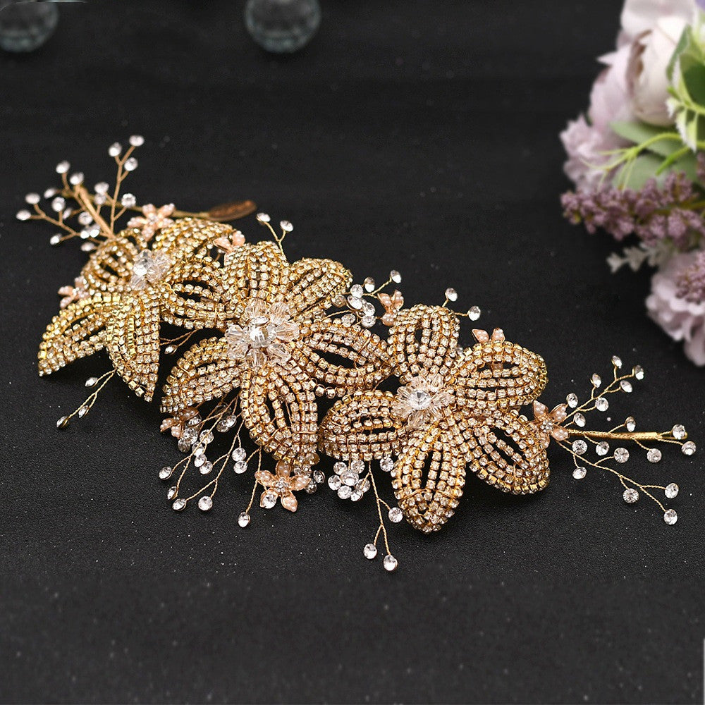 Flower Rhinestone Bridal Wedding Hair Band