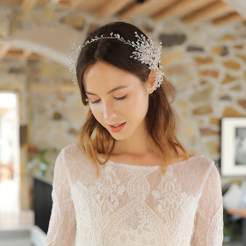 Hand-woven Rhinestone Headband