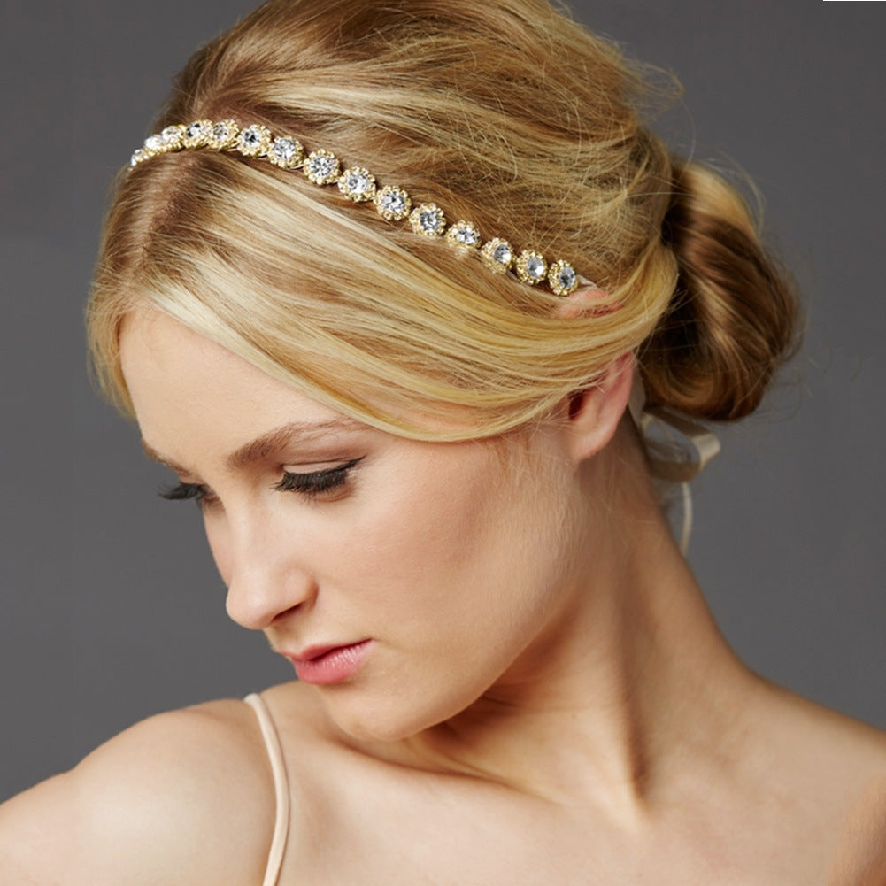 Bridal Rhinestone SUNFLOWER Hair Band