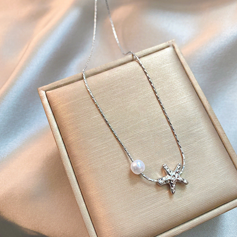 Niche Starfish Pearl Necklace