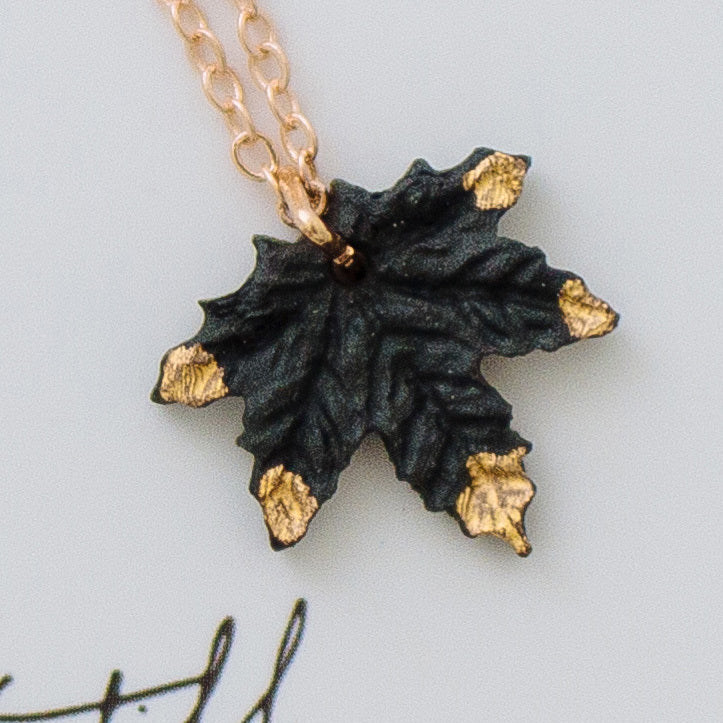 Maple Leaf Simple Original Mori Style Necklace S925