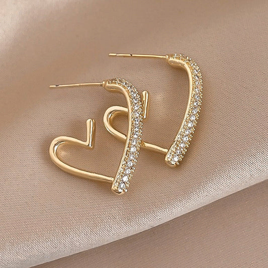 Trendy Love Heart Earrings