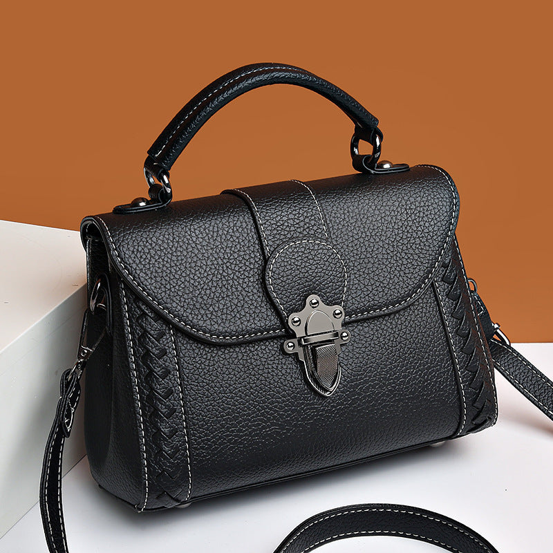 Retro Simple Shoulder Soft Leather Bag