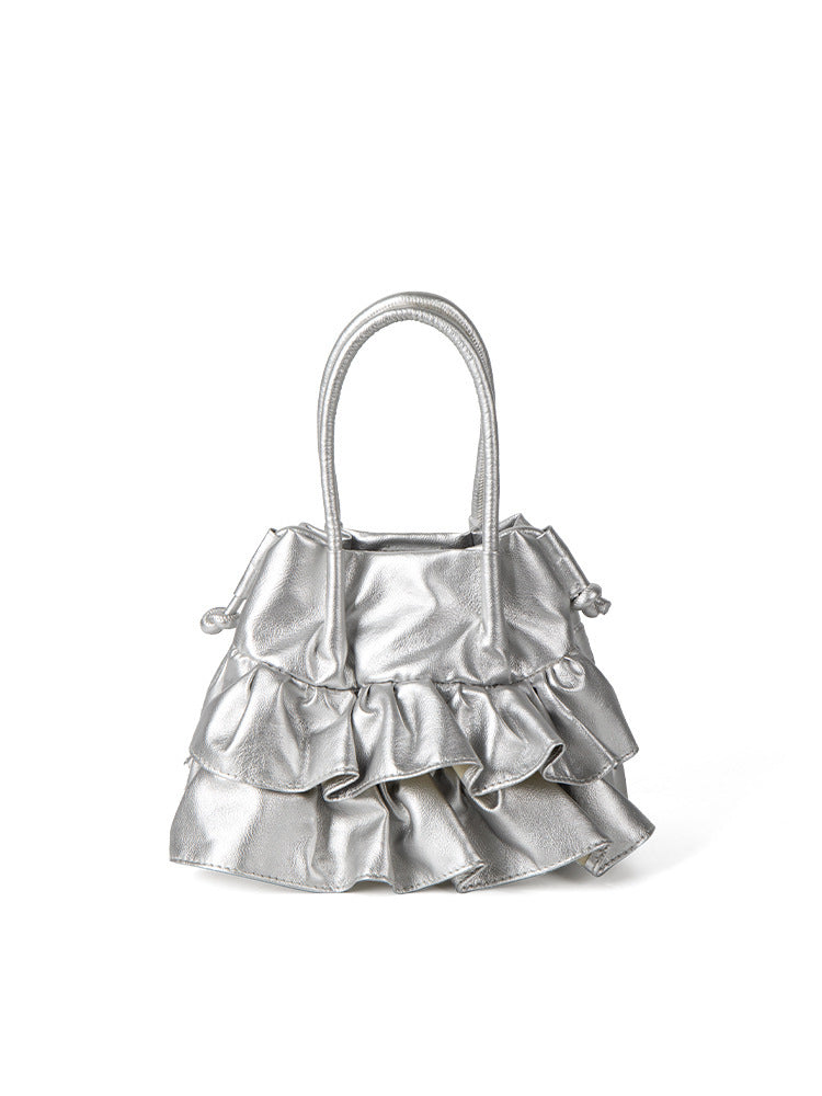 Women's Pleated Ruffled Handbag