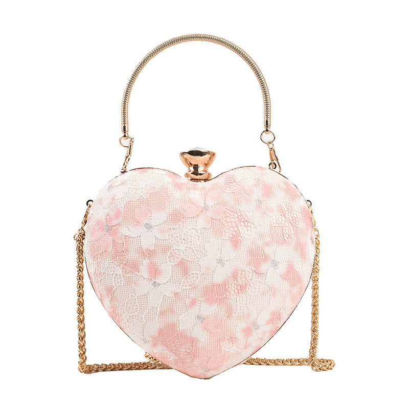 Sweet Floral Chain Crossbody Bag