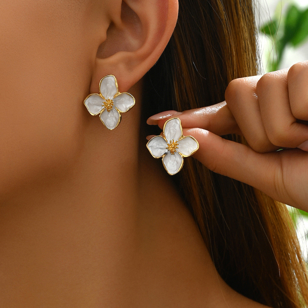 Women's Flower Stud Earrings