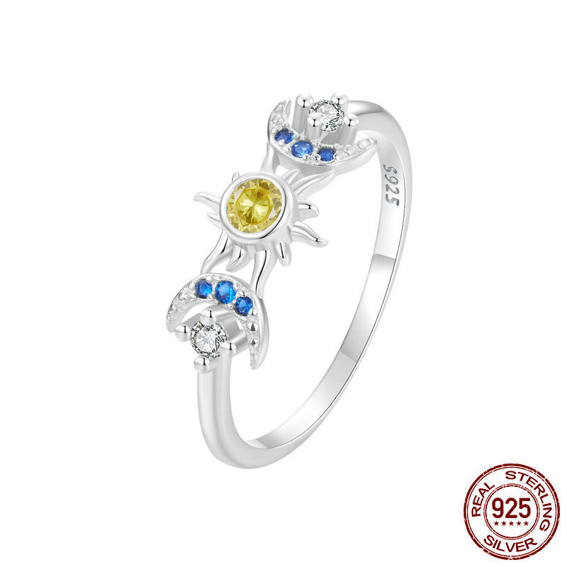 Sun And Moon S925 Sterling Silver Ring