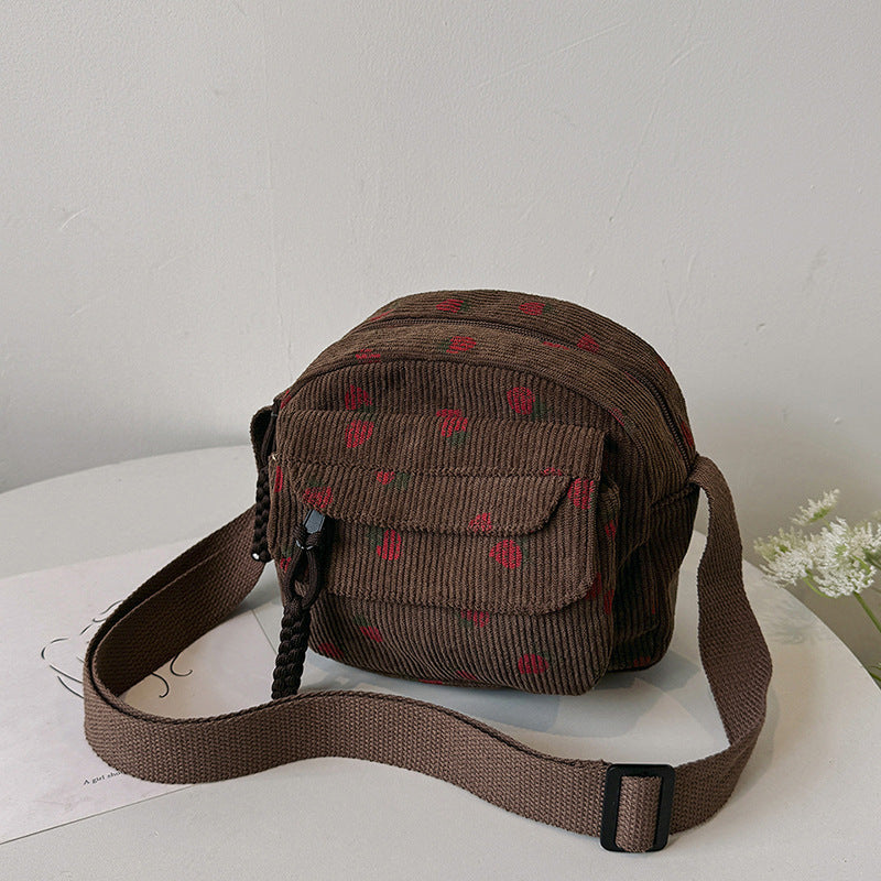 Women's Strawberry Printing Bag