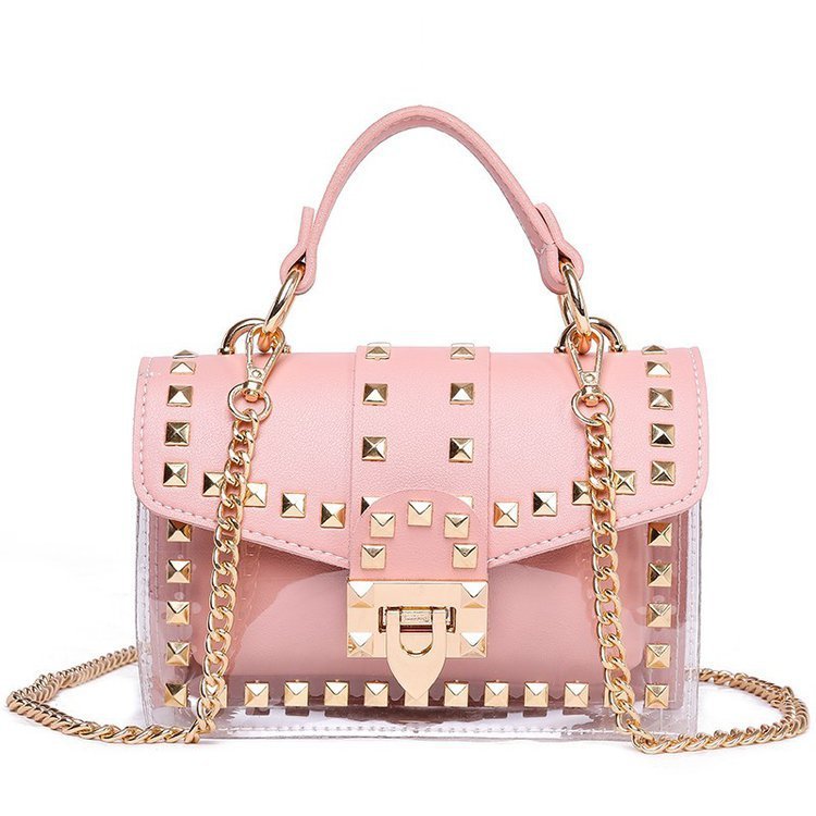 Rivet Transparent Women's Bag