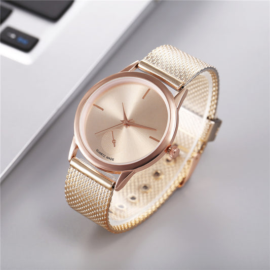 Women's Creative Plastic Mesh Quartz Watch