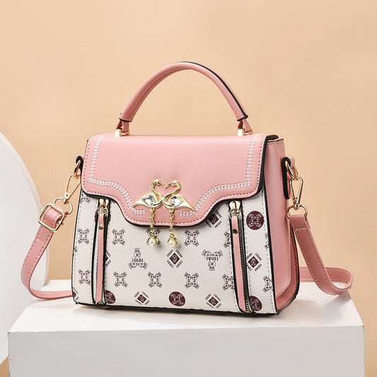 Fashion Printed Women's Portable Shoulder Small Square Bag