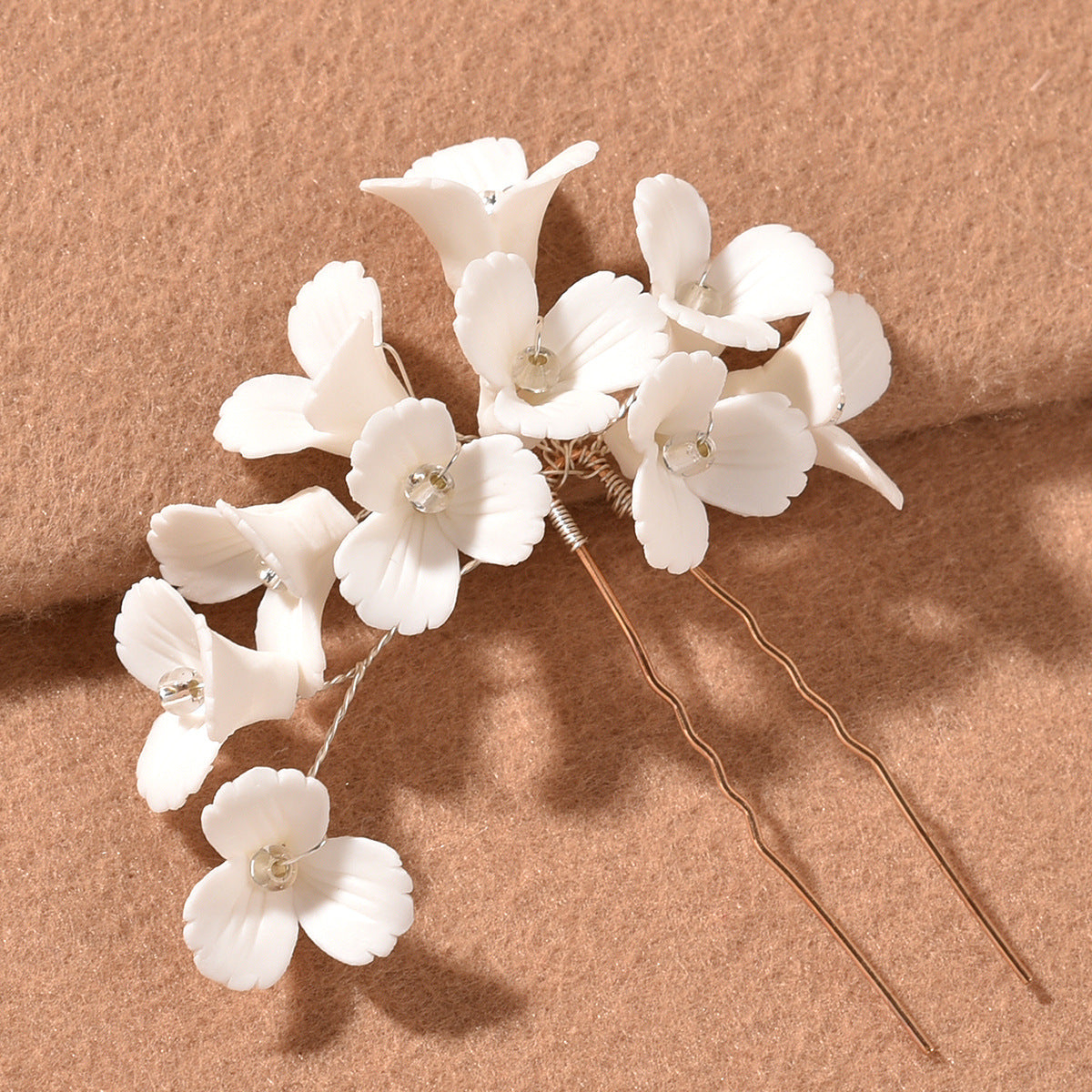 White Flower Hairpin