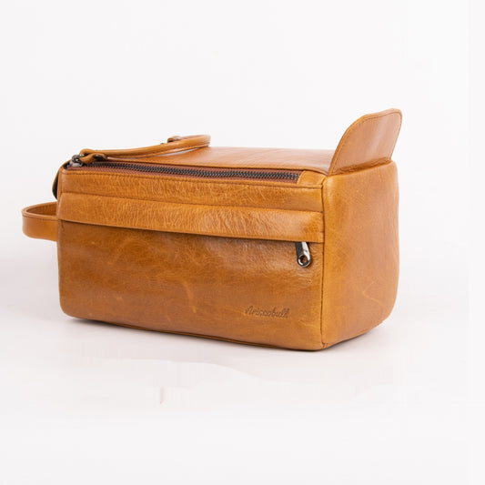 Real Leather Toiletry Bag