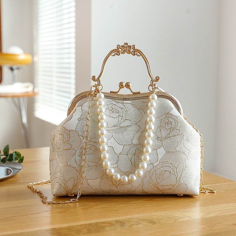 Women's Lace Clip Handbag