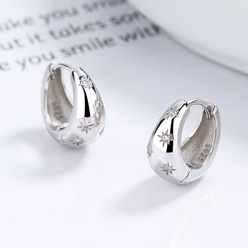 925 Sterling Silver Asterism Earrings