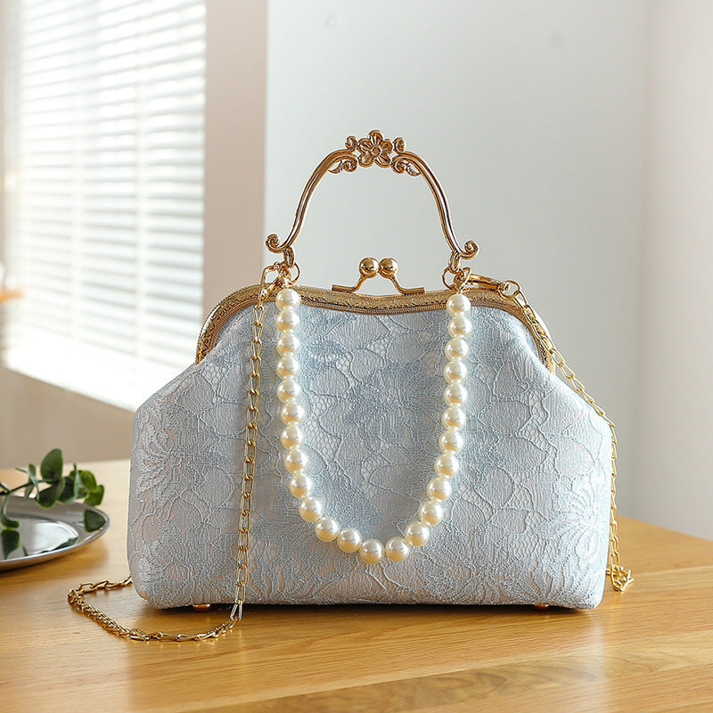 Women's Lace Clip Handbag