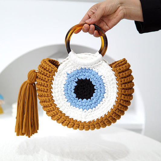 Woven Big Eye Bag