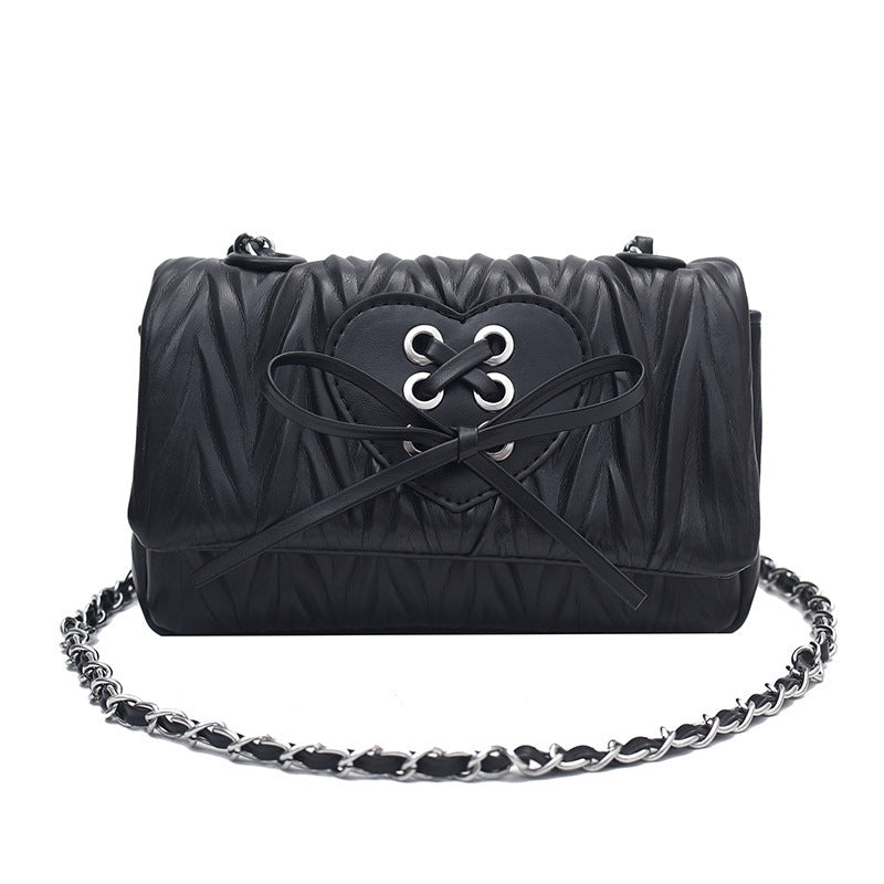 Simple Chain Messenger Casual Bow Bag