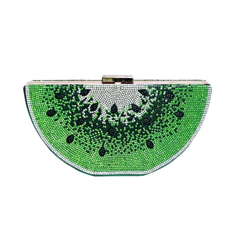 Watermelon Diamond Clutch Handbag