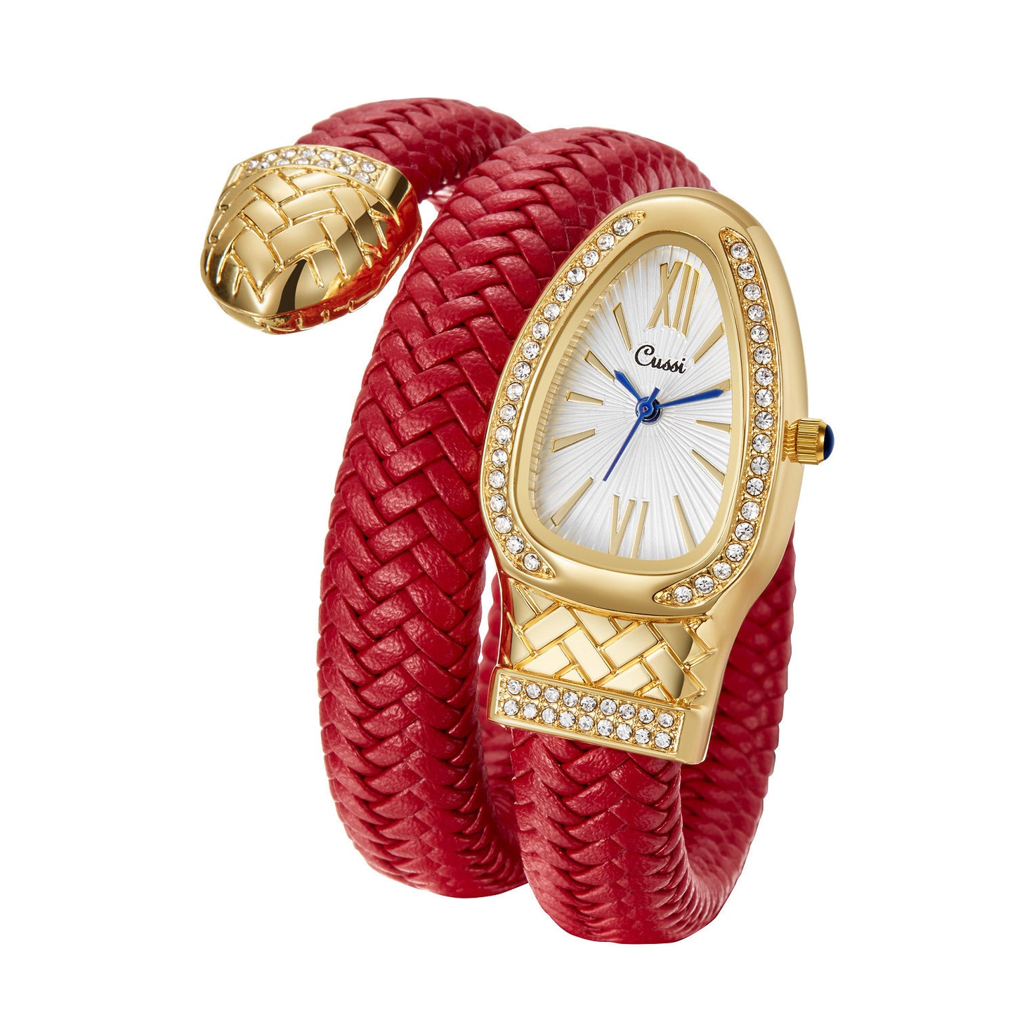 Snake Fashion Diamond Leather Strap Women's Watch