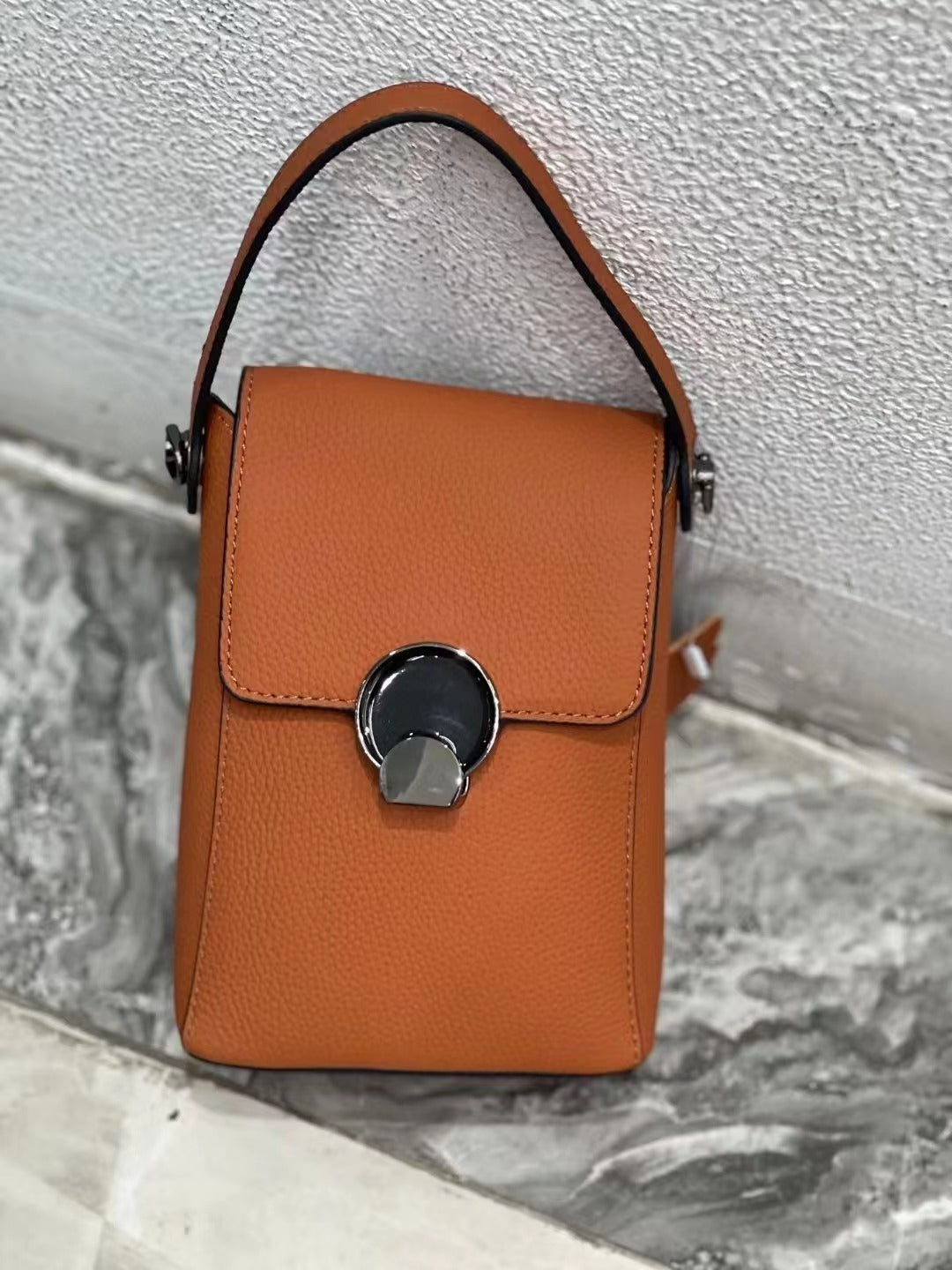 Genuine Leather Mobile Phone Crossbody Bag