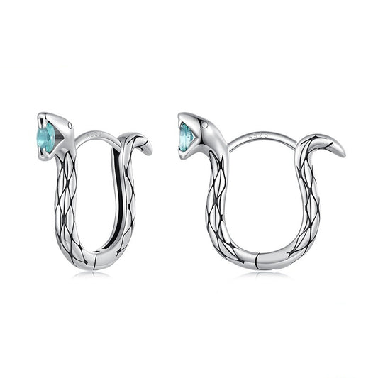 Silver Ziyun Original Animal Year Snake Ear Clip Unisex