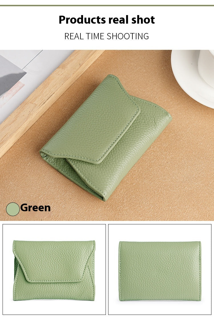 Small Leather Card Holder Wallet