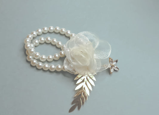 Mesh Flower Wrist Corsage