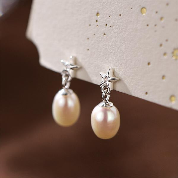 Star Pearl Ear Studs