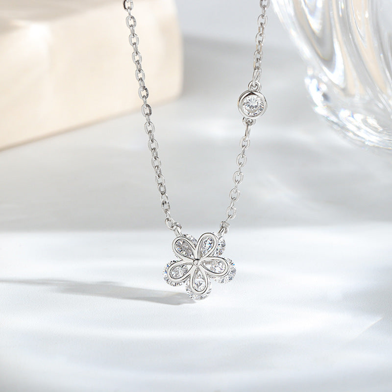 Zircon Flower Necklace