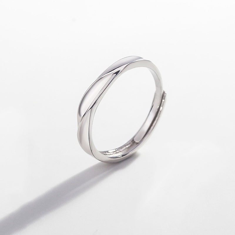 S925 Sterling Silver Love Couple Ring