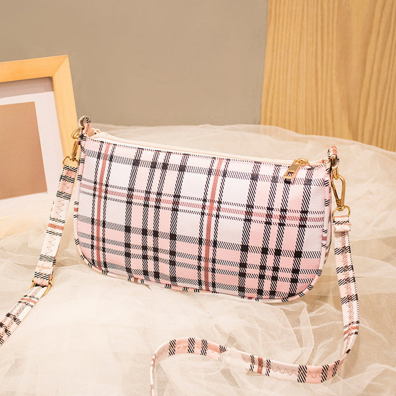 Cute Plaid Shoulder Bag