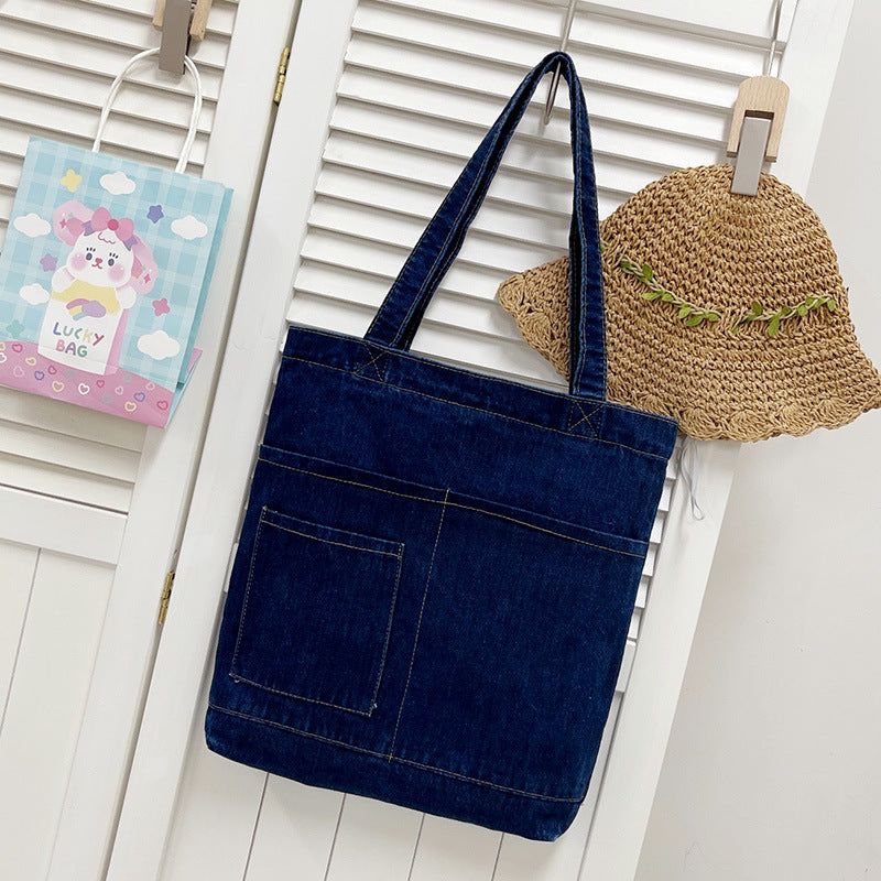 Women's Simple Denim Handbag