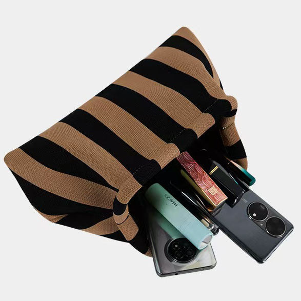 Woven Cloud Bag Commuter's All-matching Rows Storage And Carrying
