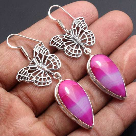 Creative Turquoise Earrings Women's Retro Butterfly