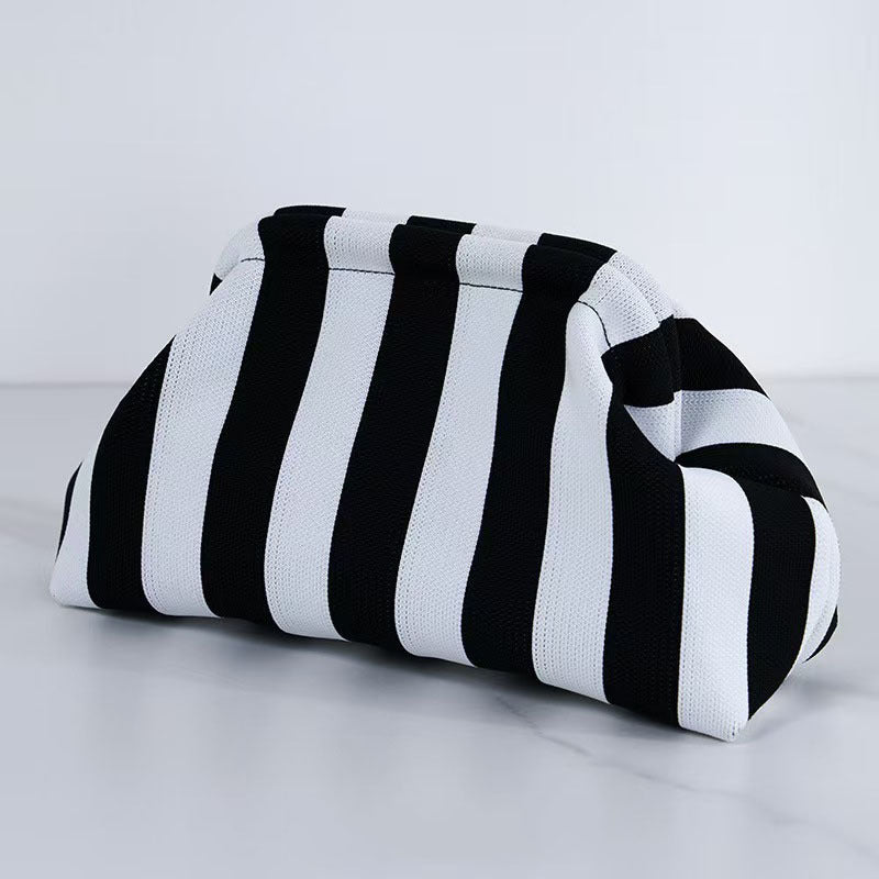 Woven Cloud Bag Commuter's All-matching Rows Storage And Carrying