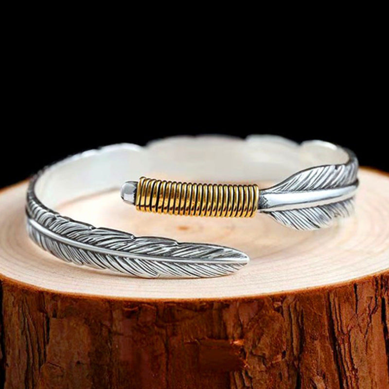 Retro Feather Men's Bracelet